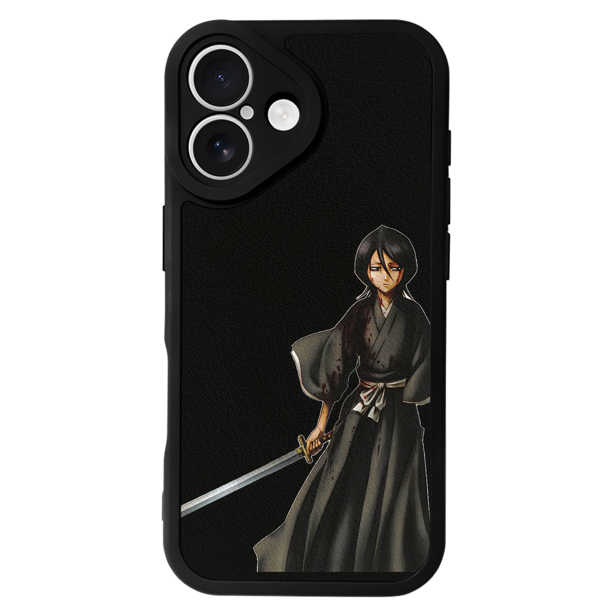 （画像用） ブリーチ 朽木ルキア BLEACH Kuchiki Rukia 【iPhone 16シリーズ対応】シリコンスマホケース（レザー調） 材質：シリコン